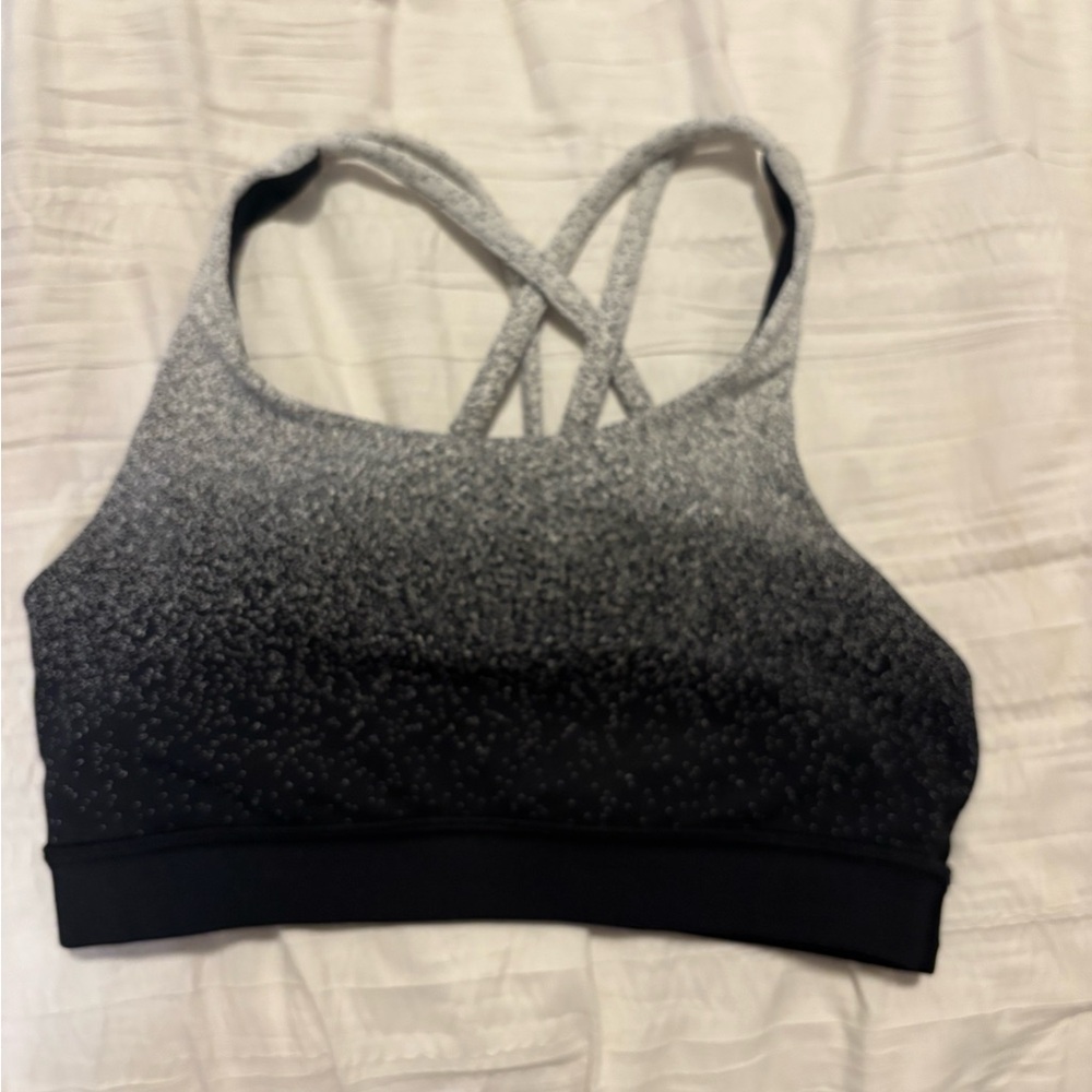 Lululemon Athletica Black and Gray Sports Bra